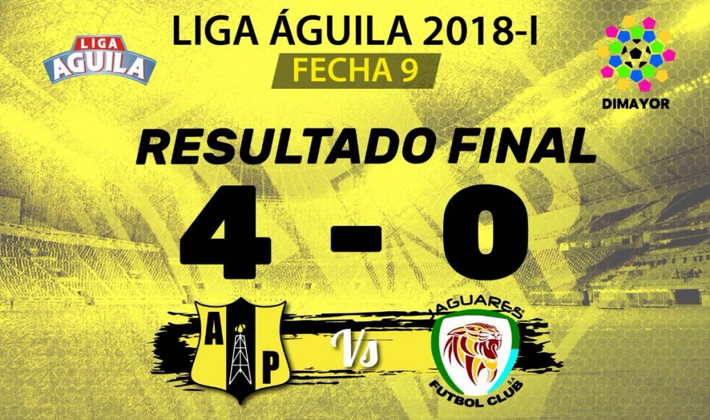 Alianza Petrolera hizo 'sudar petróleo' al equipo Jaguares de Córdoba y lo goleó sin misericordia alguna 4 a 0