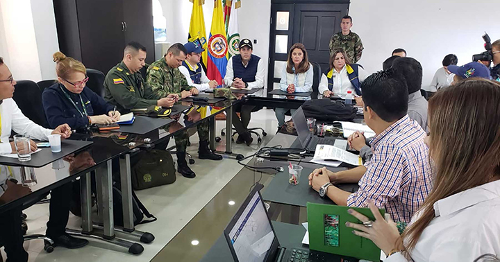 Vicepresidenta Marta Lucía acompañó a afectados por la tragedia en B/bermeja