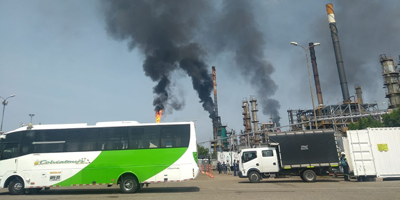 Apagón general en la Refinería de Barrancabermeja