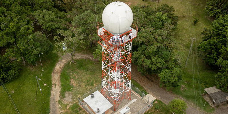 Primer radar meteorológico del IDEAM del nororiente colombiano.