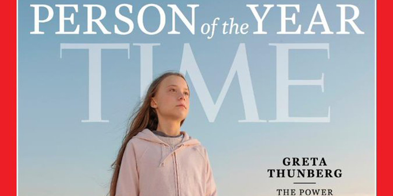 Revista Time elige a Greta Thunberg como persona del año