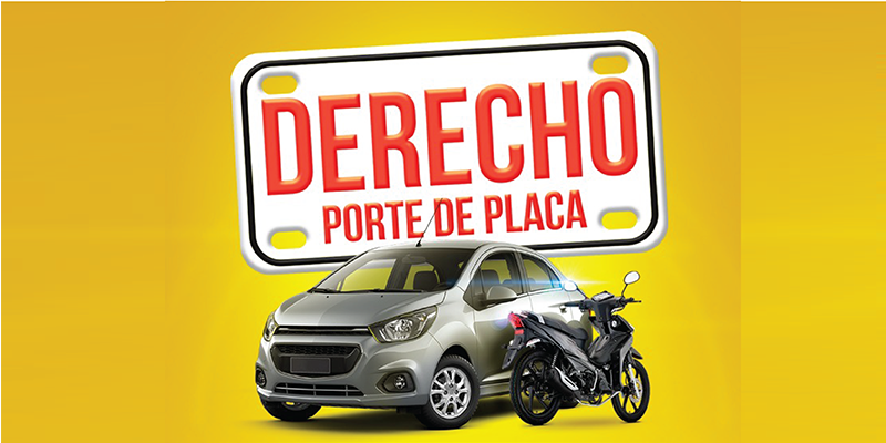 Tránsito anuncia descuento del 10% en pago de “porte de placa”