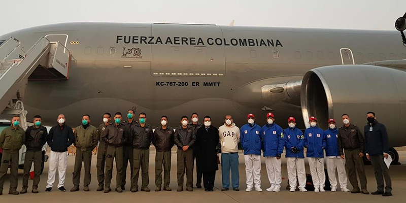 Avión 'Júpiter' ya salió de Wuhan, China, rumbo a Colombia