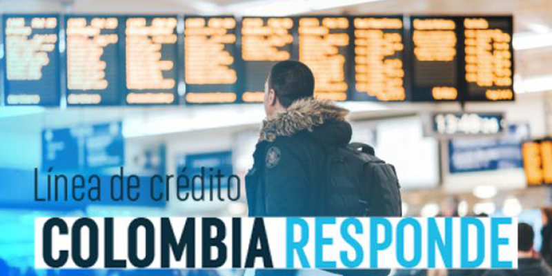 Línea de crédito “Colombia Responde” para sectores de turismo y aviación