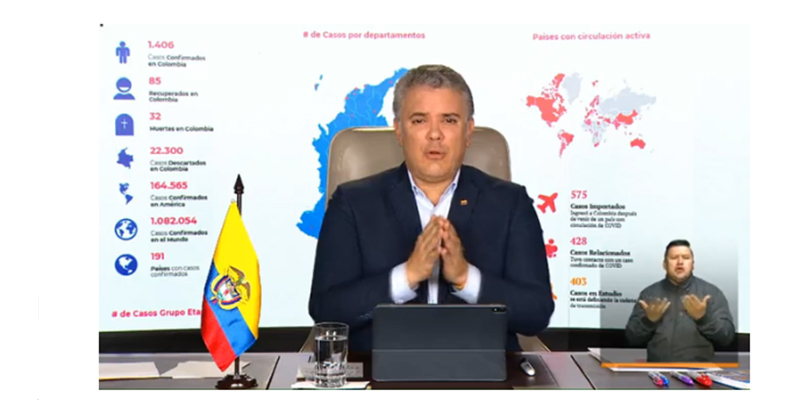 Decidiremos si pasamos de una cuarentena total a un aislamiento inteligente: Duque