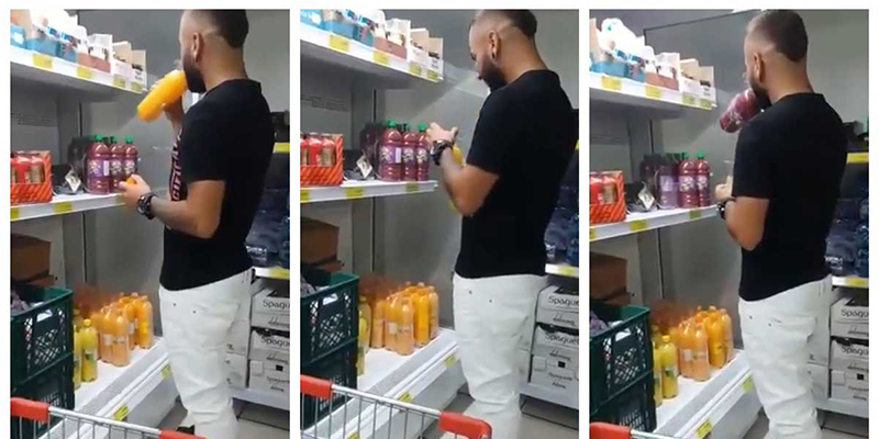 Piden judicializar a hombre que se filmó tomando jugos en un D1