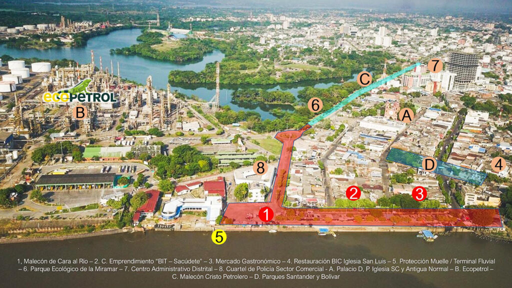 Alcaldía de B/bermeja gestiona recursos para la construcción del Distrito Malecón de Cara al Río