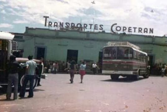 Así era —hace 50 años— el terminal de transportes de la empresa Copetrán en la ciudad de Bucaramanga Copetran