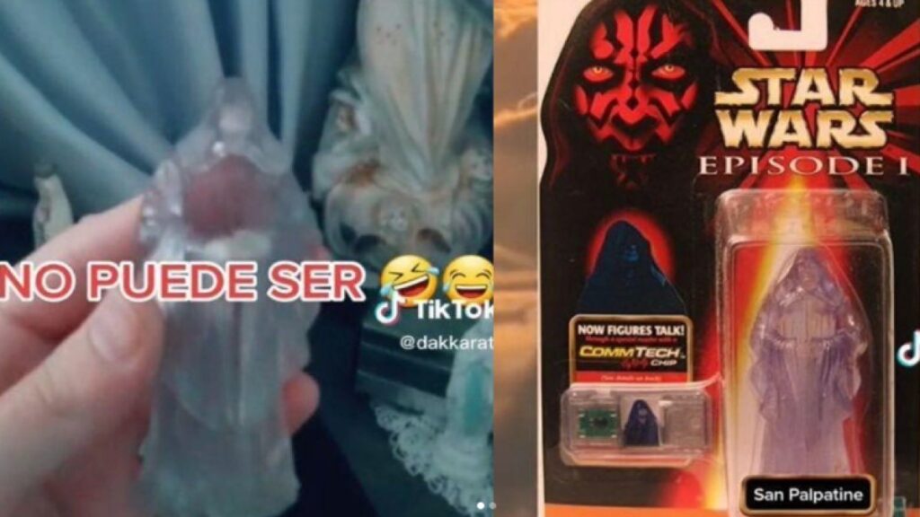 Abuela confundió juguete de la saga Star Wars, con la figura de un santo y le rezó por 15 años