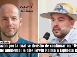 La razón por la cual se desistió de continuar en “Oslo” no fue ambiental le dice Edwin Palma a Espinosa Radio