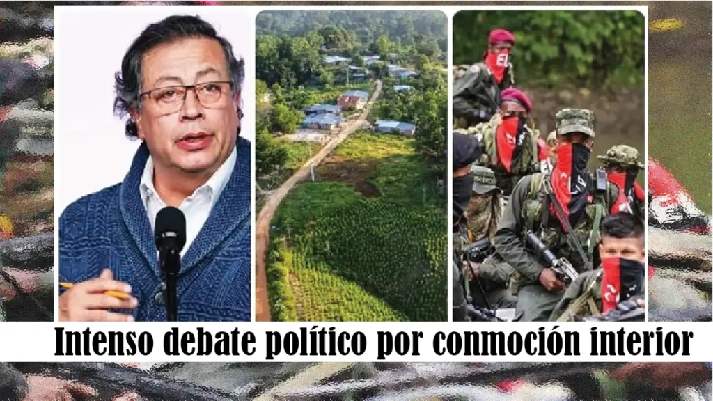 Intenso debate político por conmoción interior 