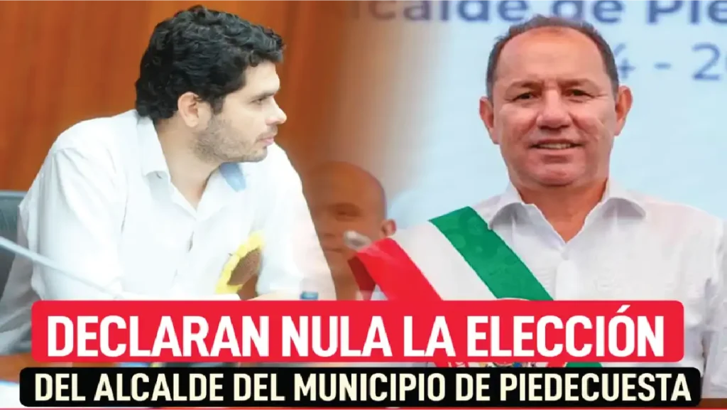 Declaran nula la elección de alcalde de Piedecuesta