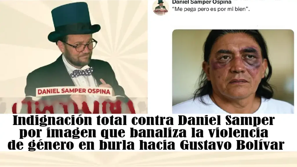 Indignación total contra Daniel Samper por imagen que banaliza la violencia de género