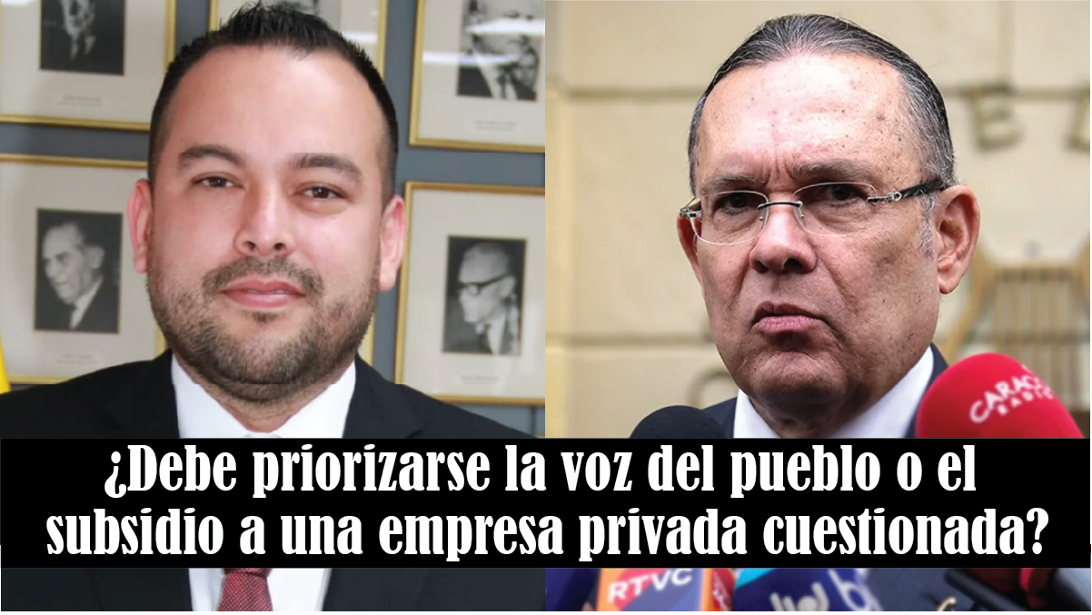 ¿Debe priorizarse la voz del pueblo o el subsidio a una empresa privada cuestionada?