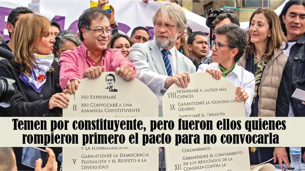 Temen por constituyente, pero fueron ellos quienes rompieron primero el pacto para no convocarla
